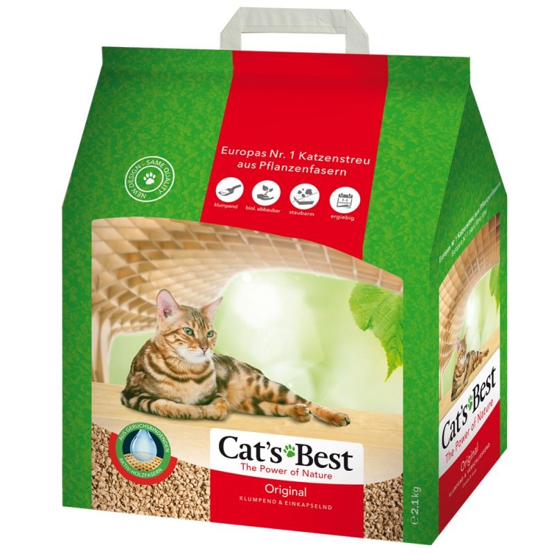 Cat’s Best 2.1 kg, nisip 100% natural petmart
