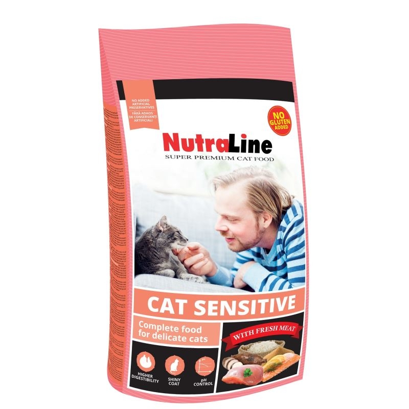 Nutraline Cat Sensitive, 1,5 Kg imagine