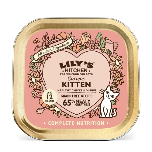 Mancare umeda pisici, Lily's Kitchen, Curious Kitten Chicken Dinner, 85 g imagine