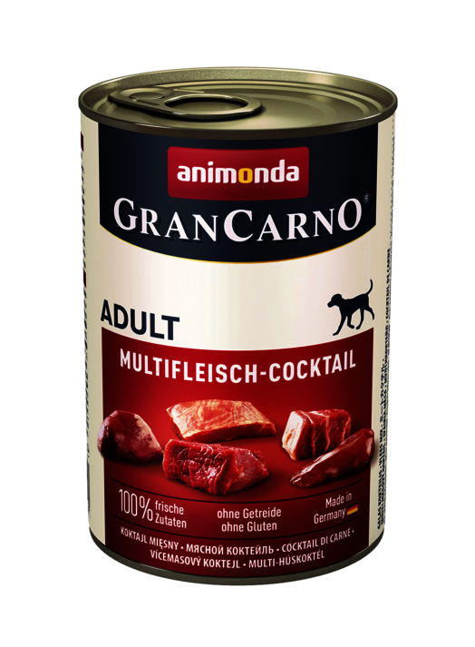 Hrana umeda caini, Grancarno Adult Dog Multi Meat Cocktail, 400 g Animonda imagine 2022