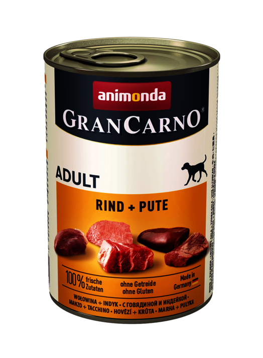 Hrana umeda caini, Grancarno Adult Dog Vita + Curcan, 400 g Animonda imagine 2022