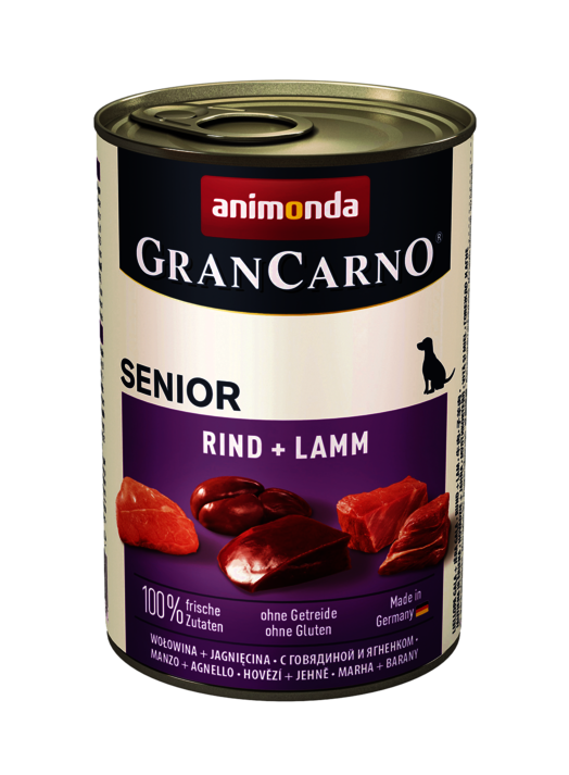 Hrana umeda caini, Grancarno Senior Dog Vita + Miel, 400 g Animonda imagine 2022