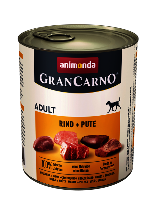 Hrana umeda caini, Grancarno Adult Dog Vita + Curcan, 800 g Animonda imagine 2022