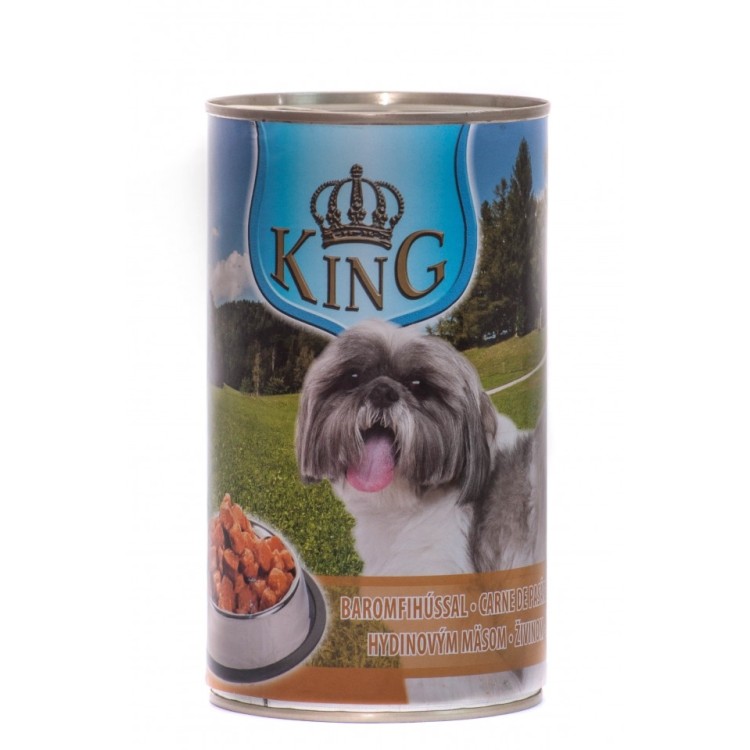 King Dog, conserva cu carne de pasare, 1240 g