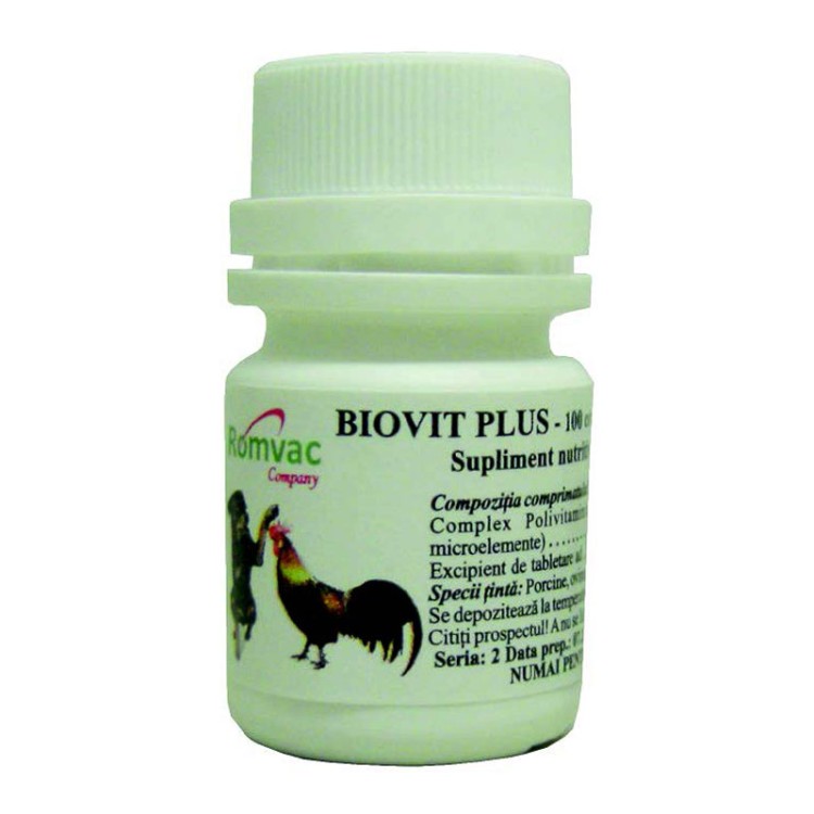 Supliment Biovit Plus 100 Cp 7 19 Ron Petmart Petshop