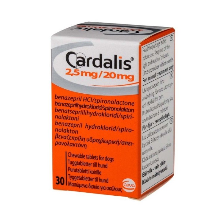 CARDALIS 2,5 MG / 20 MG 30 TABLETE 125,30 RON PetMart