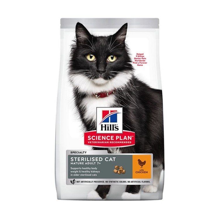 Hill S Sp Mature Adult Sterilised Cat Hrana Pentru Pisici Cu Pui