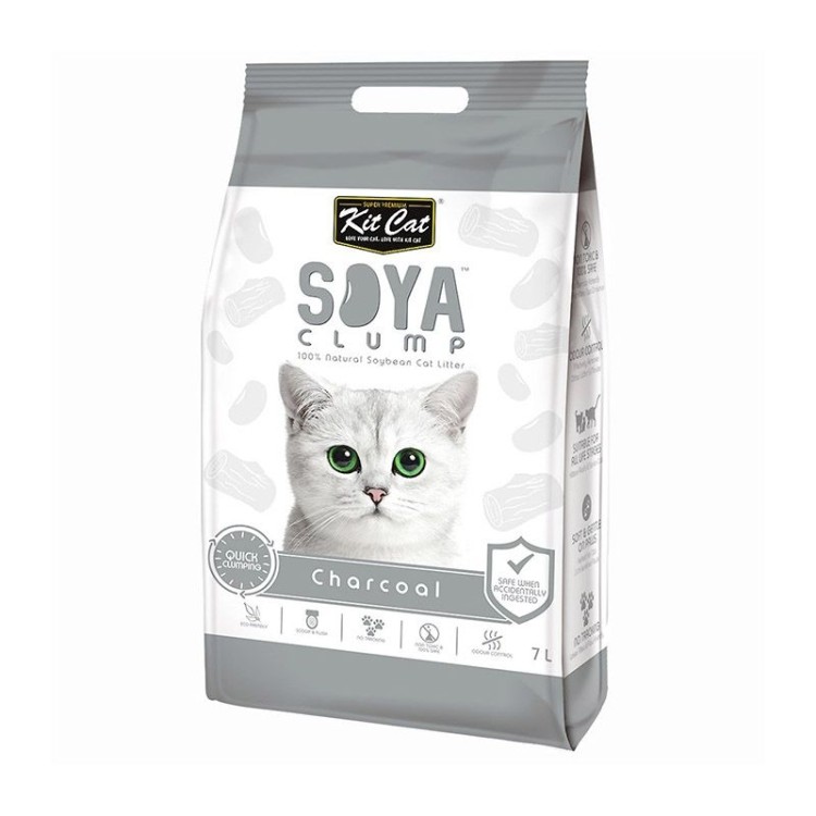 Kit Cat SoyaClump Charcoal, 7 l