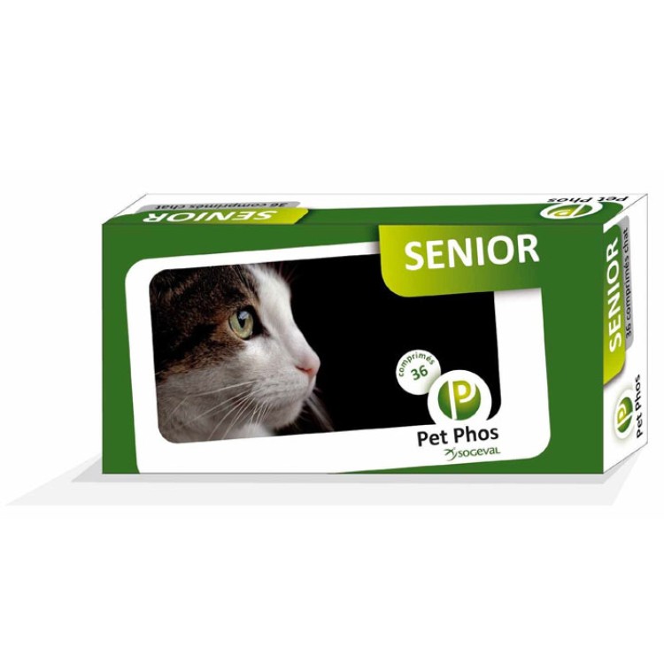 Supliment de vitamine pentru pisici Pet Phos Felin Senior 36 tablete