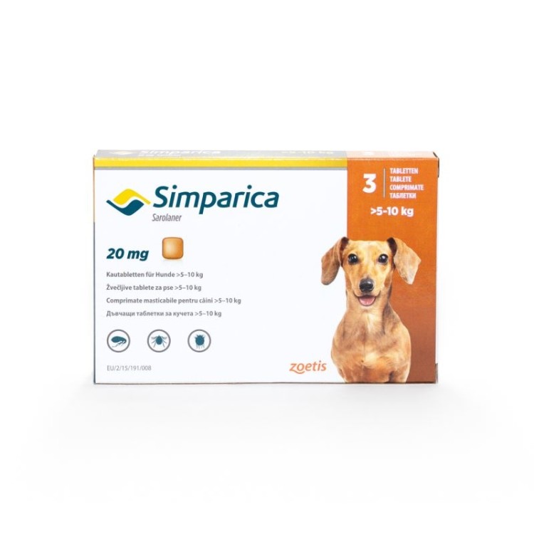 Simparica Caini 20 Mg 5 10 Kg 3 Tablete 162 16 Ron Petmart Petshop