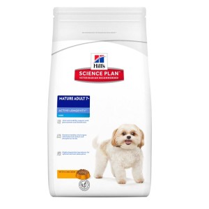 Hill's SP Mature Adult 7 Plus Active Longevity Mini hrana pentru caini cu pui 7.5 kg