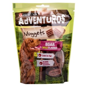 Recompense caini, Purina Adventuros Nuggets, Boar Wild, 6 x 90 g