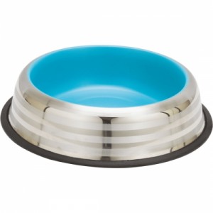 Castron din inox, Enjoy Blue&Silver Stripes, 470 ml