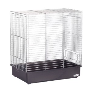 Colivie Dora 2 Negru / Argintiu, 61 x 40 x 68 cm