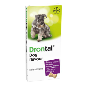 Drontal Flavour 102 tablete/cutie - antiparazitar intern pentru caini