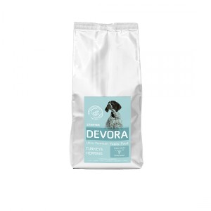 Devora Grain Free Starter, Curcan, Hering si Mazare, 7.5 kg