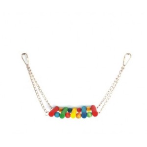 Jucarie pentru pasari mari, Leagan Lemn, 30x13 cm