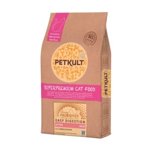 Hrana uscata pisici, Petkult Probiotics Kitten cu miel si pui, 7 kg