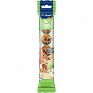 Recompensa pentru rozatoare, Vitakraft Rollinis Mere, 40 g