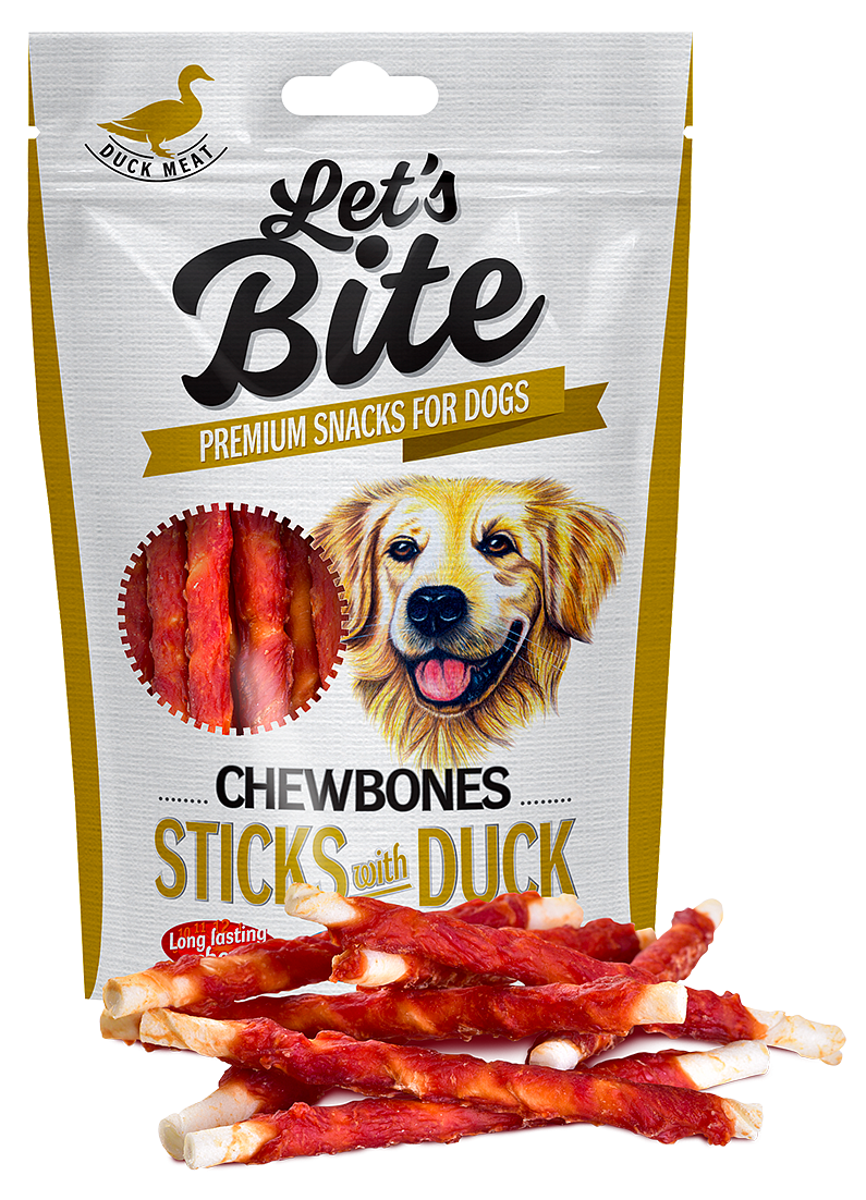 BRIT Let’s Bite Chewbones Sticks With Duck, 300g petmart