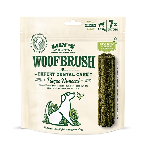 Lily’s Kitchen Woofbrush Medium Natural Dental Dog Chew 7 Pack 196g Lily's Kitchen