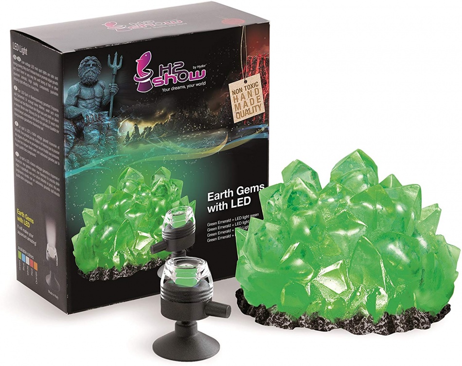 Decor acvariu H2SHOW Kit Earth Green Emerald-Green LED petmart