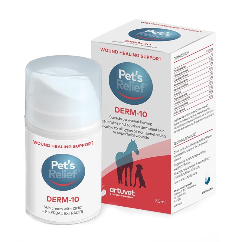 Crema pentru vindecarea ranilor, DERM-10, 50 ml petmart