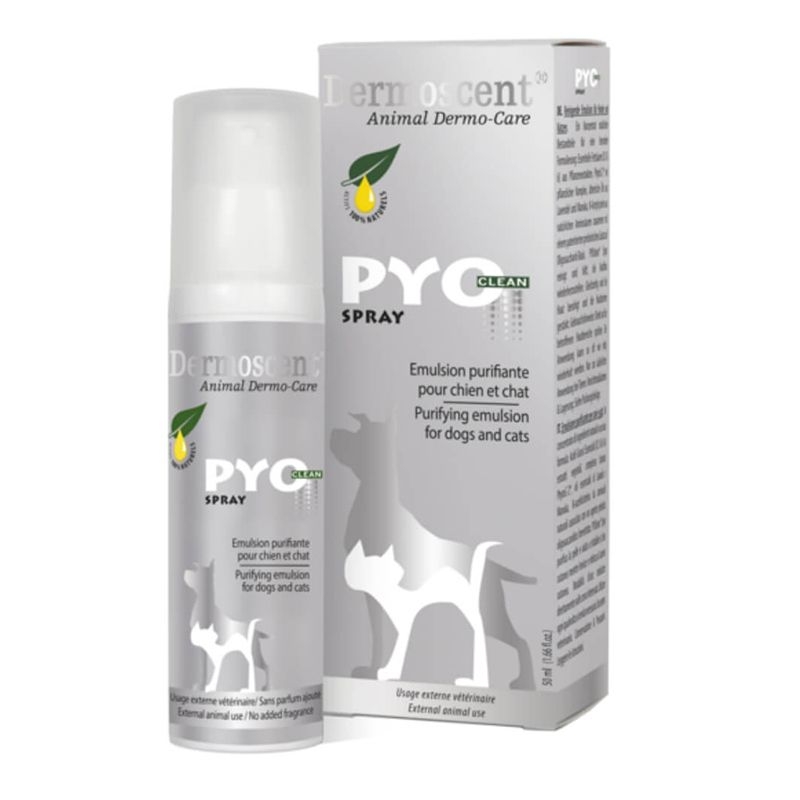 Dermoscent Pyoclean Spray for Dogs and Cats, 50 ml imagine