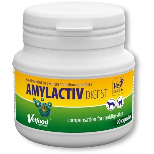 VetFood-Amylactiv Digest, 90 capsule imagine