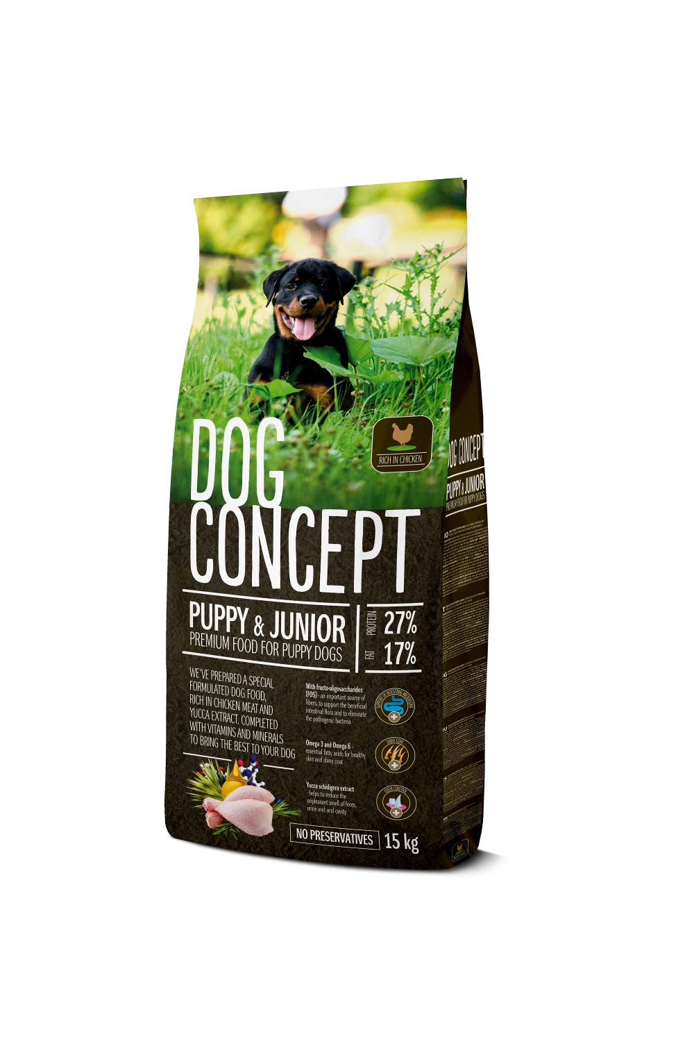DOG CONCEPT PUPPY&JUNIOR 15 KG Dog Concept imagine 2022