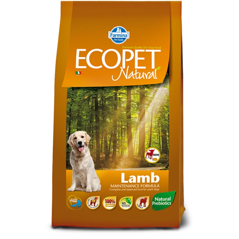 Ecopet Natural Dog Adult Mini Miel si Orez 2.5 Kg FARMINA
