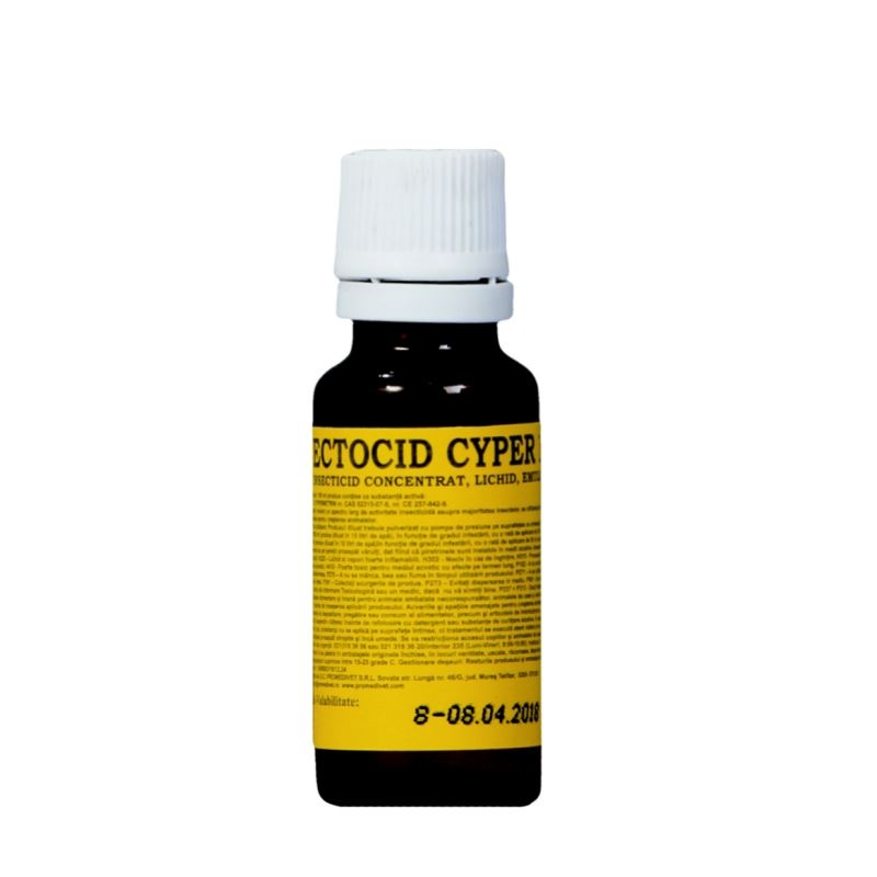 Ectocid Cyper 1, 20 ml petmart.ro