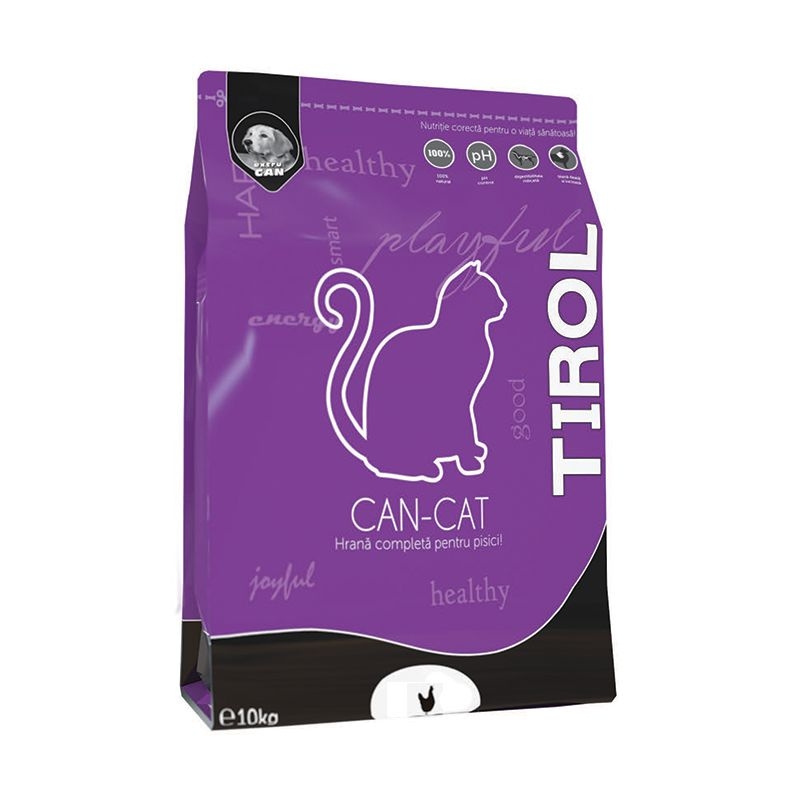 Extru Can Tirol Can Cat Sterilizat cu Pui, 10 kg Extru-Can