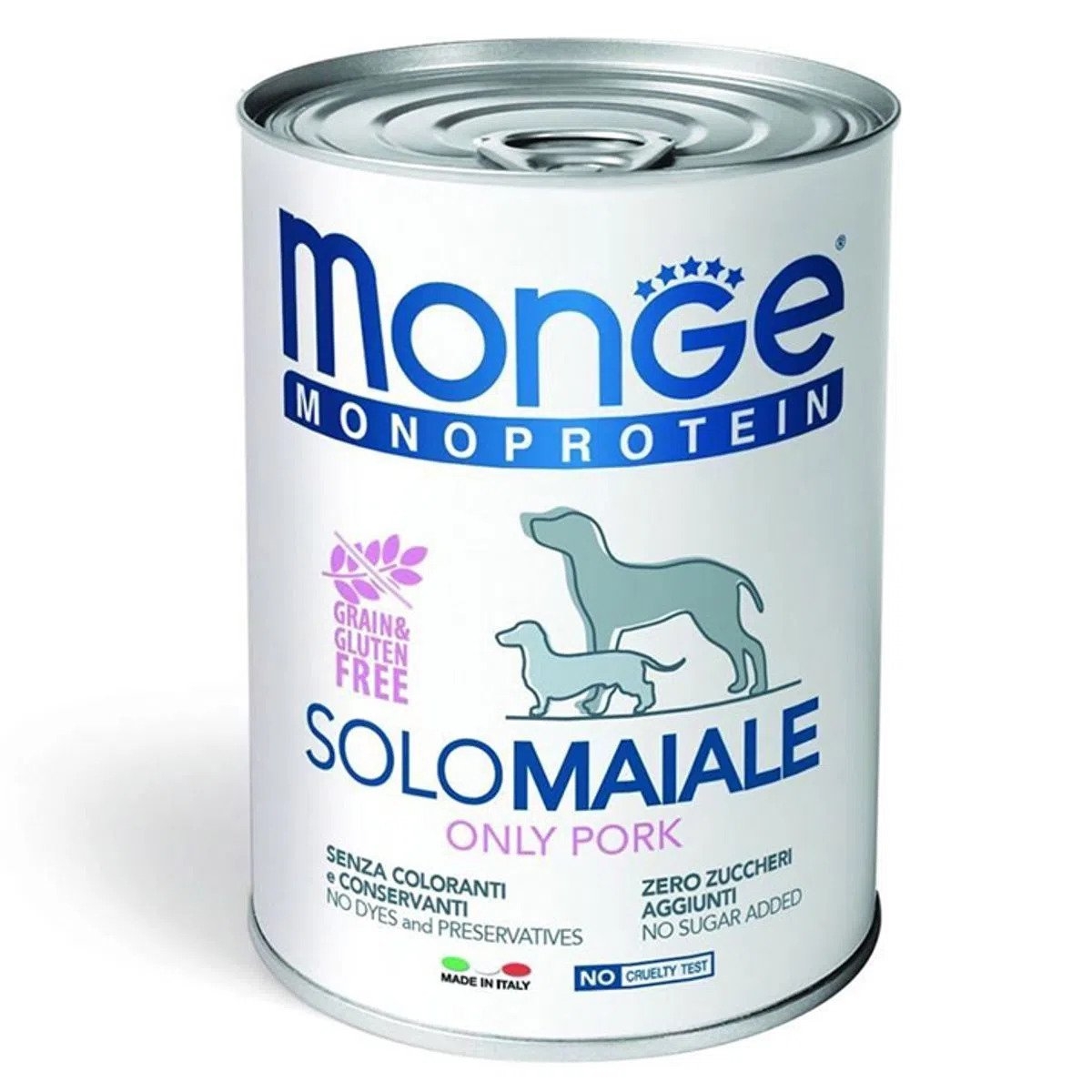 Monge Dog Solo Pate, porc, 400 g MONGE