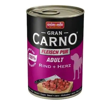 Hrana umeda caini, Grancarno Adult Dog Vita + Inima, 400 g imagine