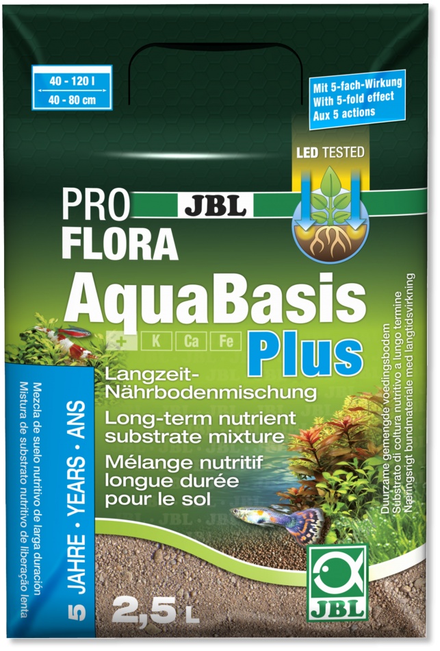 Fertilizant substrat JBL ProFlora AquaBasis Plus 2,5 l, 3 kg JBL imagine 2022