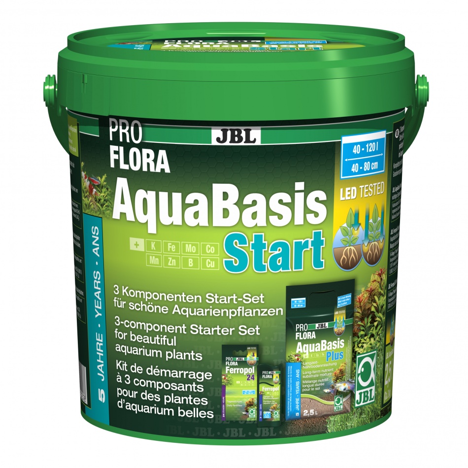 Fertilizant substrat JBL PROFLORA AquaBasis Start Set 3kg/50-100 l JBL imagine 2022