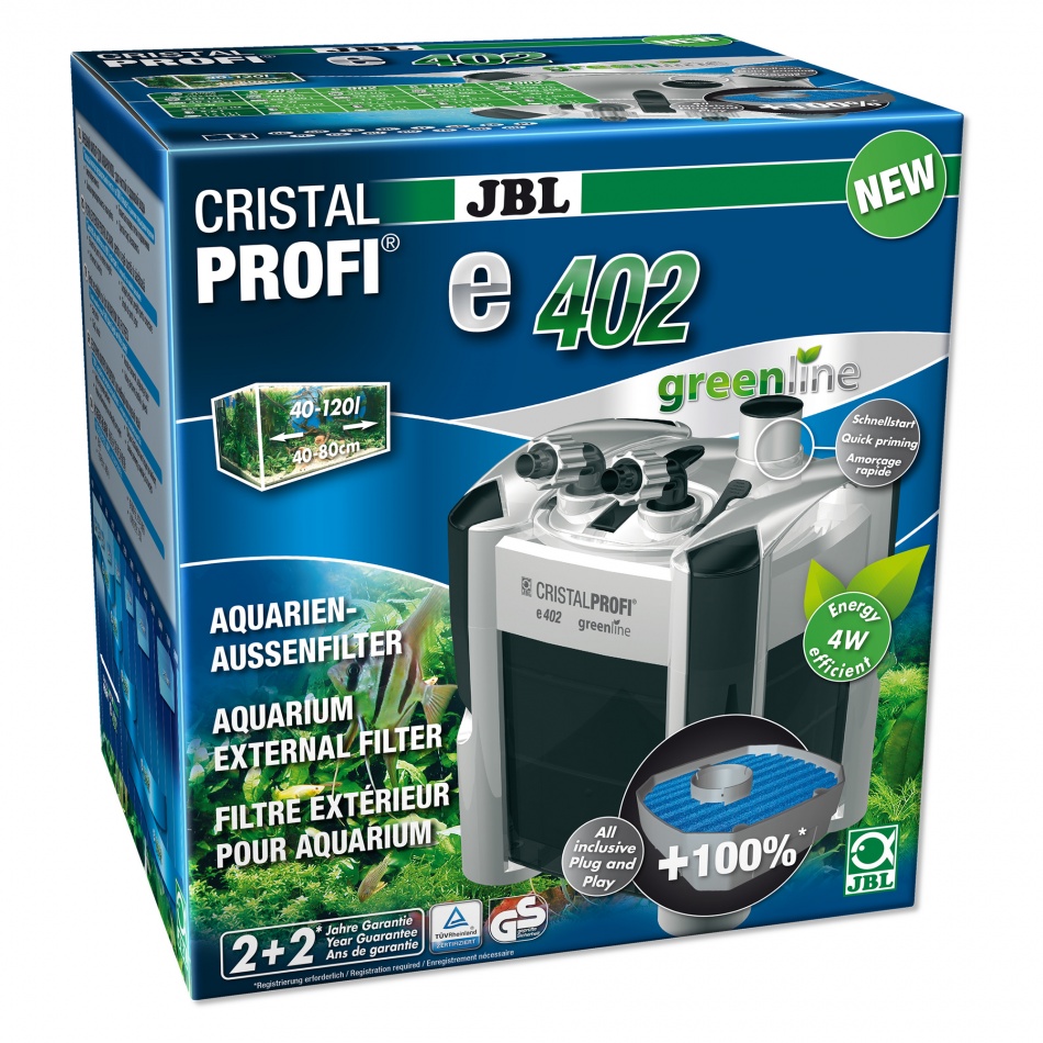Filtru extern acvariu JBL CRISTAL PROFI e402 greenline 40-120 l petmart