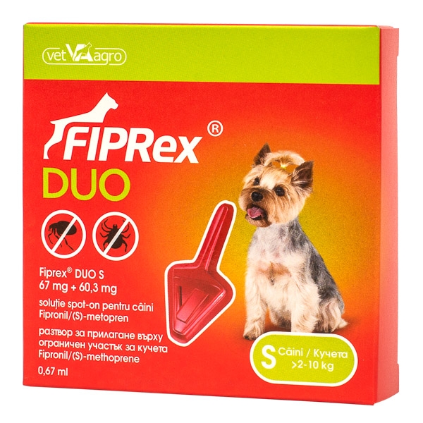 Fiprex Duo S Dog x 1 pipeta Fiprex imagine 2022