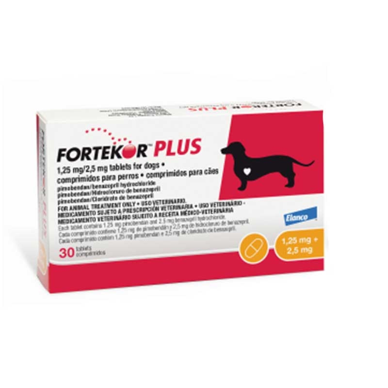 Fortekor Plus 1.25 / 2.5 mg, 30 tablete petmart