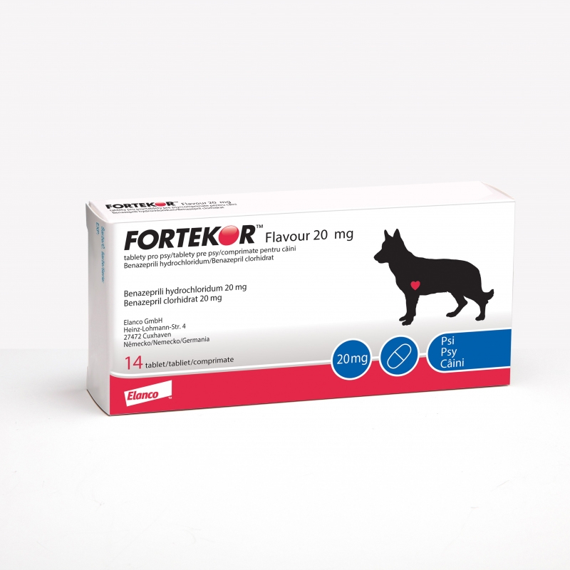 Fortekor 20 mg (21-80 kg), 14 tablete Elanco imagine 2022