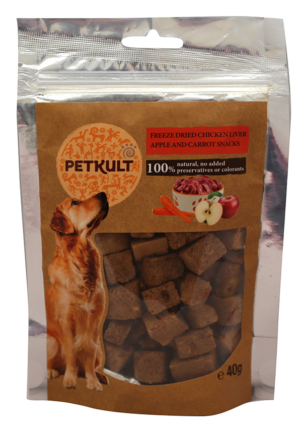 Petkult Dog Snack Ficat Pui/Mar/Morcov 40 gr
