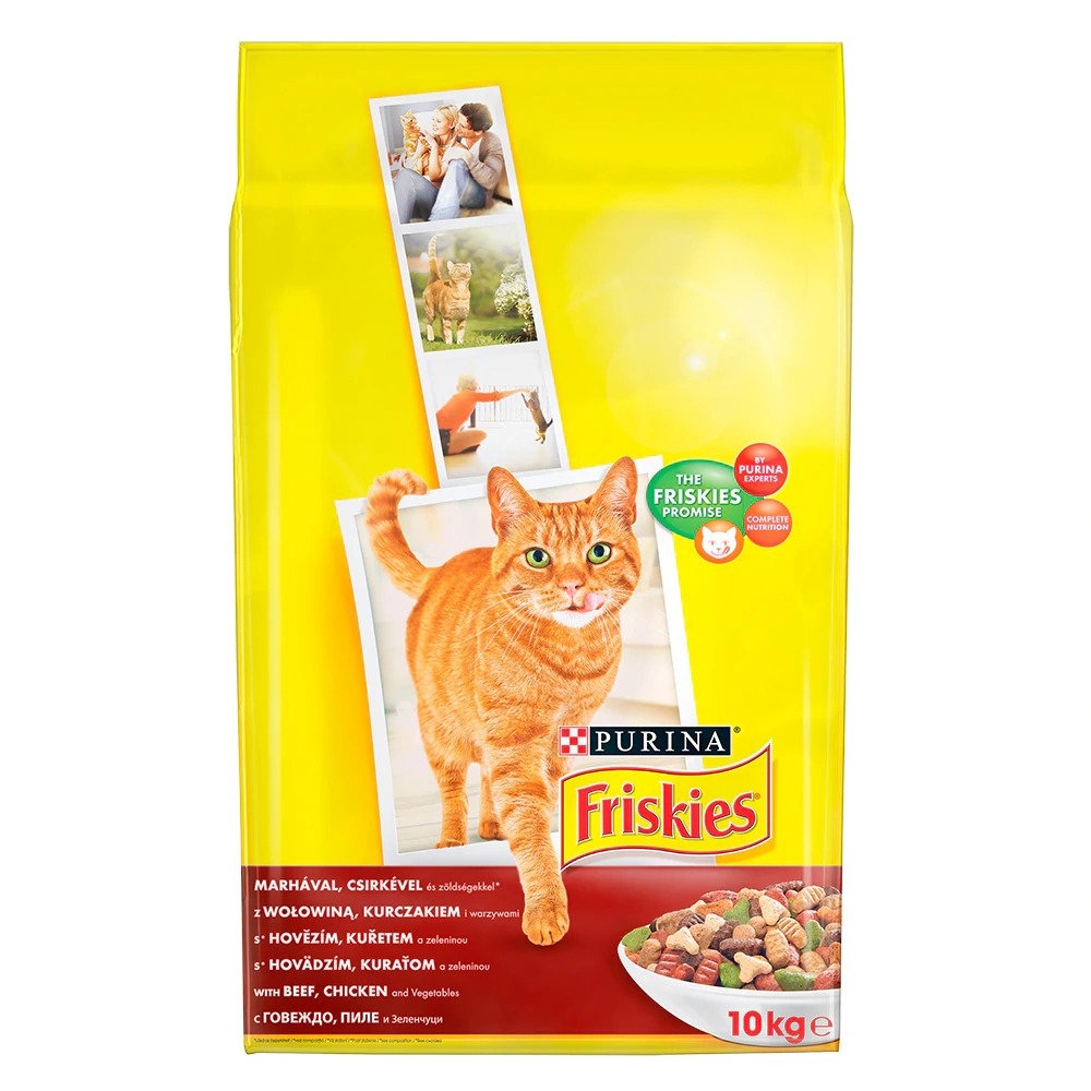 Friskies Adult Cat, Beef & Chicken, 10 kg