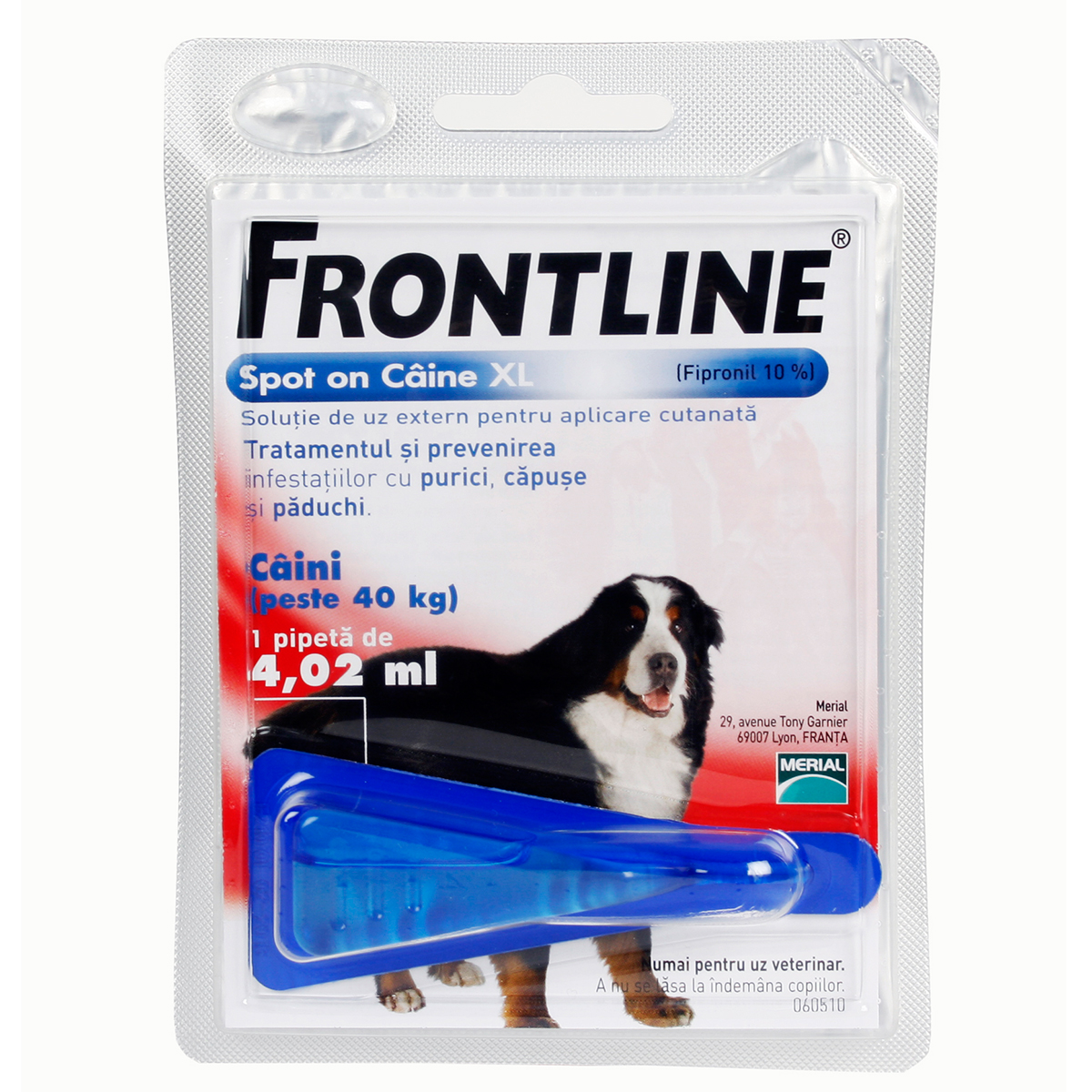 Frontline Spot On XL (40-60 kg) – 1 Pipeta Antiparazitara Merial