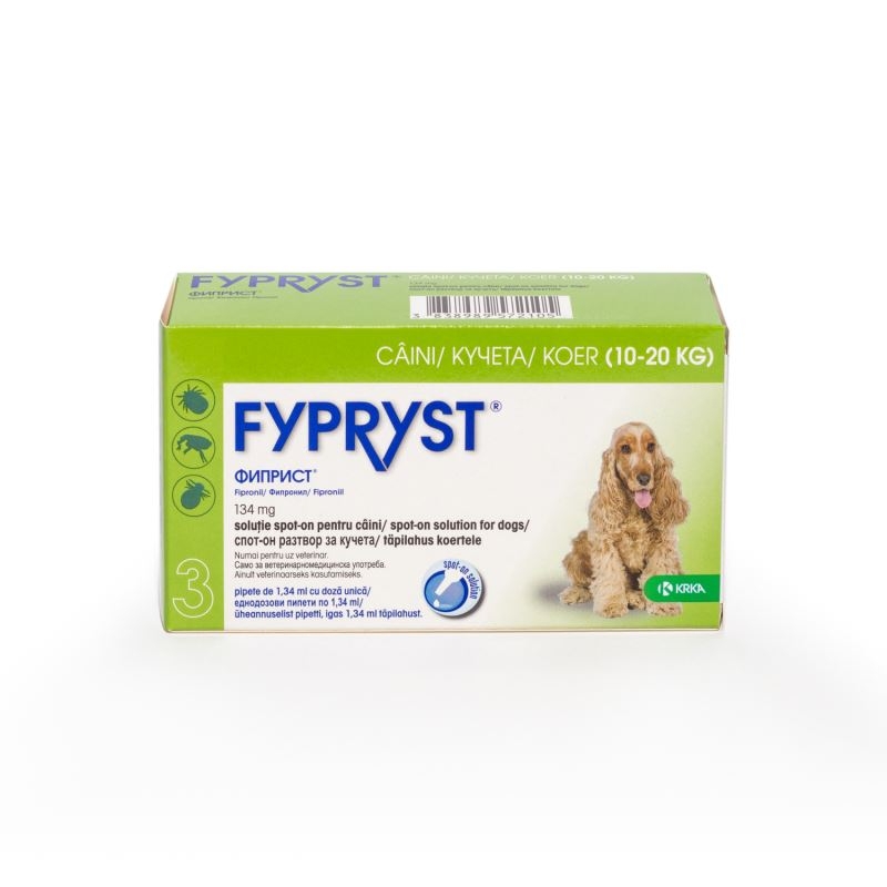 Fypryst Caine M 134 mg (10-20 kg), 3 pipete petmart
