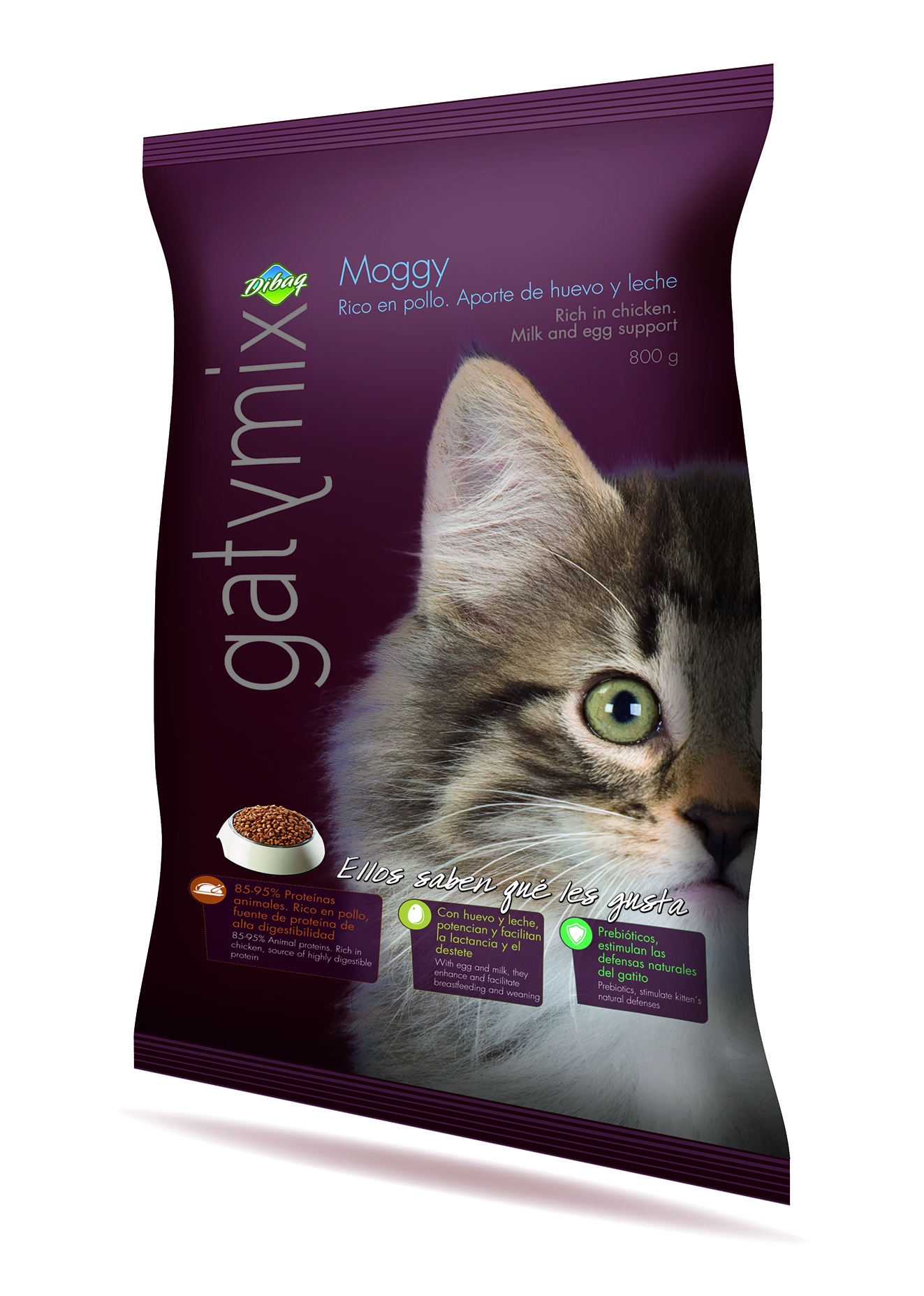 Dibaq economic gatymix, moggy, 800g