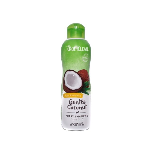 Sampon pentru caini si pisici, Tropiclean Gentle Coconut, 592 ml