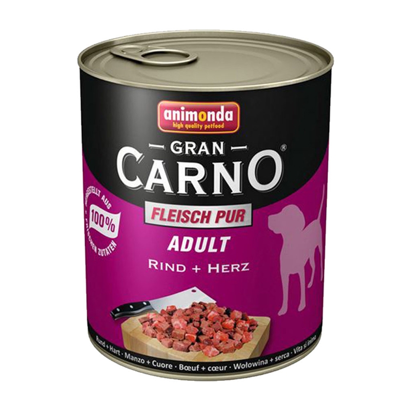 Hrana umeda caini, Grancarno Adult Dog Vita + Inima, 800 g imagine