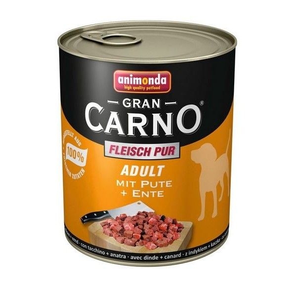 Hrana umeda caini, Grancarno Adult Dog Vita + Inima Rata, 800 g imagine