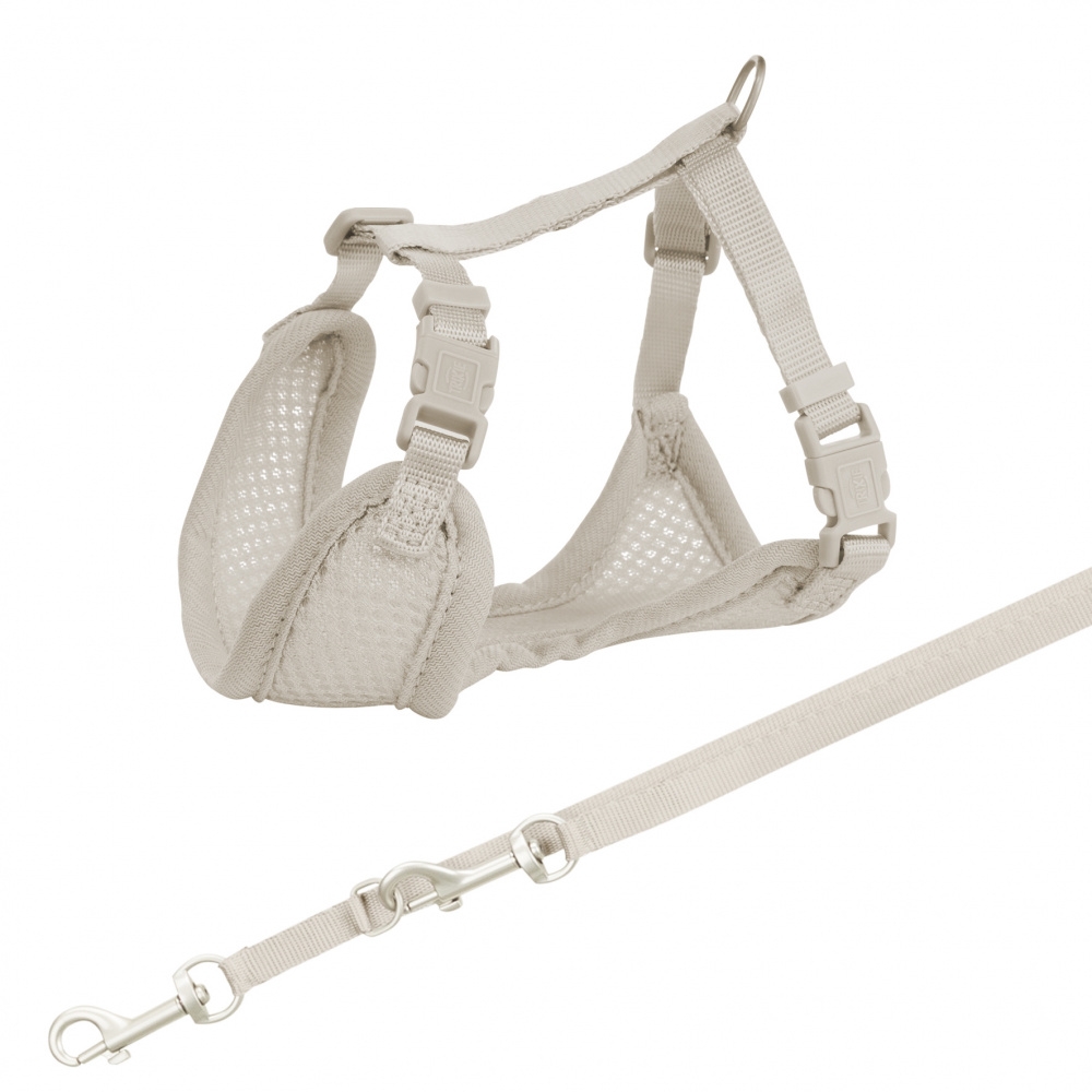 Ham + lesa junior puppy soft 26-34 cm/10 mm gri 15560